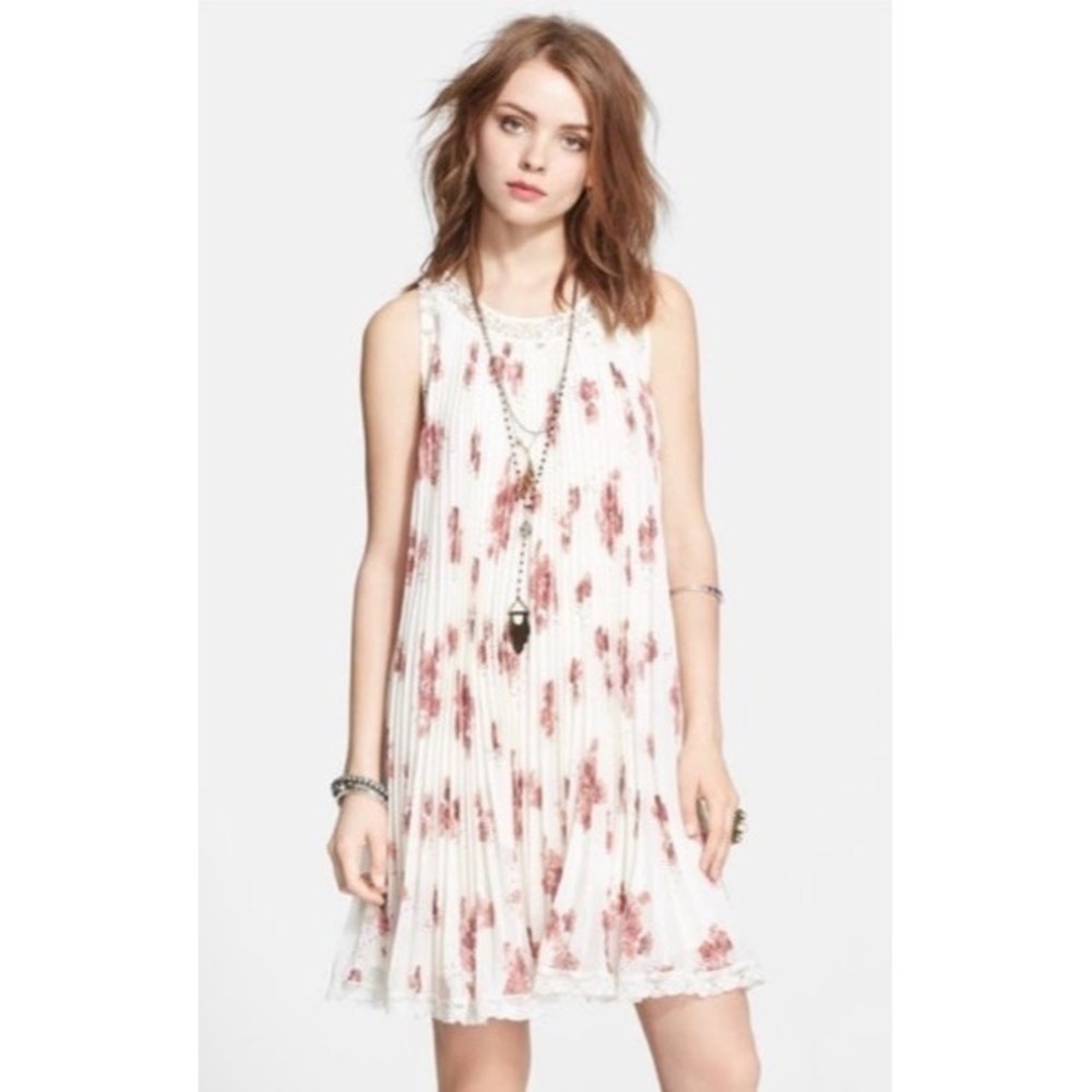 Free People Floral Accordion Dress